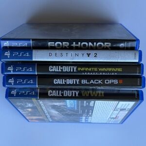 Sony PlayStation Game Set - Blue Cases